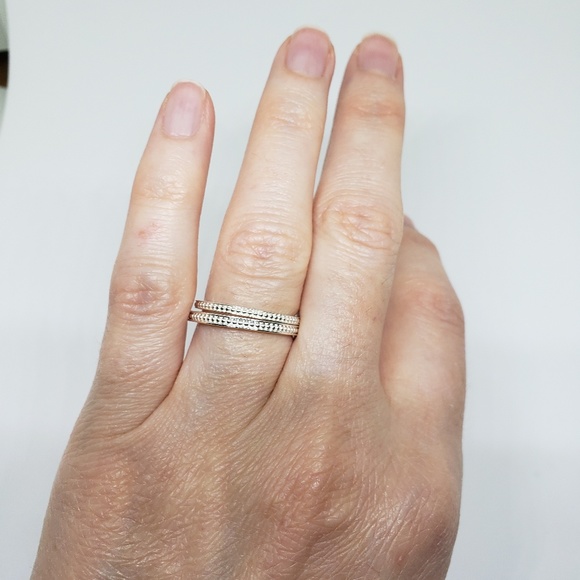 STERLING SILVER • Stackable bead ring - Picture 7 of 8
